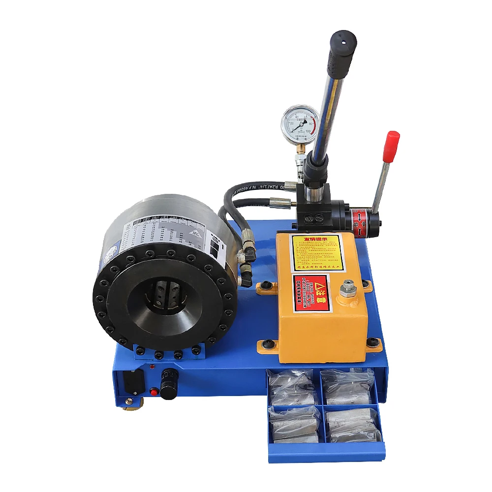 

1/8-1inch Manual Hydraulic Hose Crimper Machine Hose Crimping With Vacuum Gauge