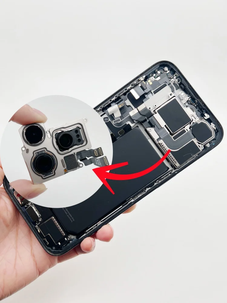 Tested Grade AAA, Rear Back Camera Replacement For iPhone 15 Plus 16e 17 Air 17 Pro Max, Disassembled, Genuine Quality