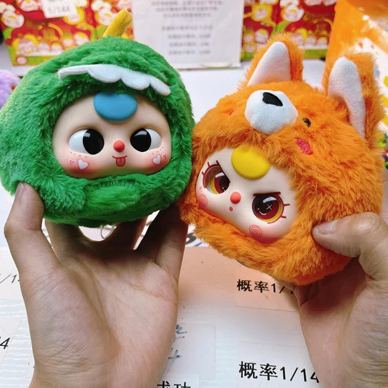 Bebé tres muñecas de primera generación caja ciega juguetes figura de acción Caixa Misteriosa Mistery Kawaii muñecas juguete niña regalos sorpresa