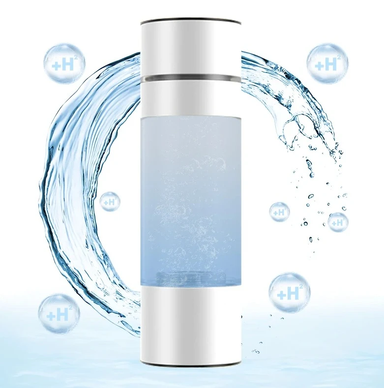 

2025 New Best Alkaline Battery Powered Hydrogen Rich Water Bottle 5000ppb Electrolytic Baking Paint Hydrogen Rich Water Bottle