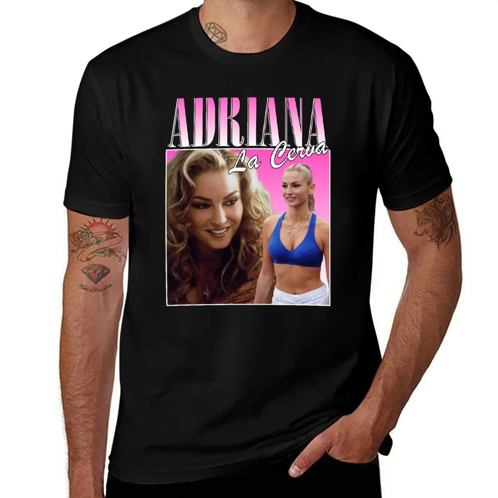 Adriana La Cerva Retro Design Sopranos T-Shirt Work Comfort for Men T-Shirt