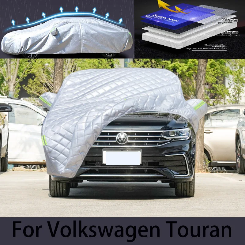 For Volkswagen Touran Car hail protection cover Auto rain protection scratch protection paint peeling protection car clothing