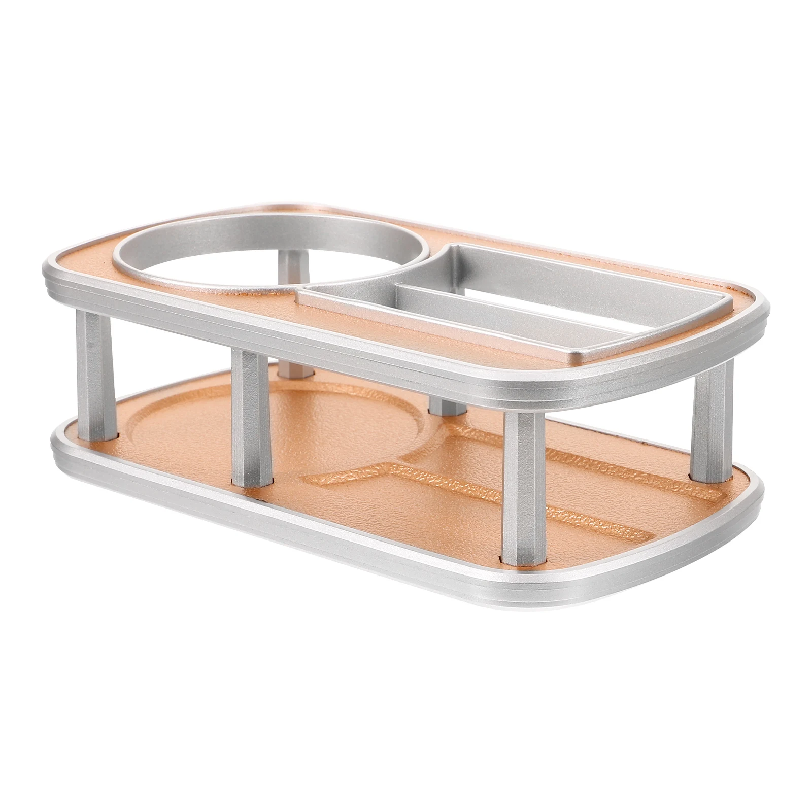 

Gold Car Cup Holder Phone Stand Beverage Water Bottle Coffee Organizer Fits All Cars Universal Drink Rack Cell Phone Mount