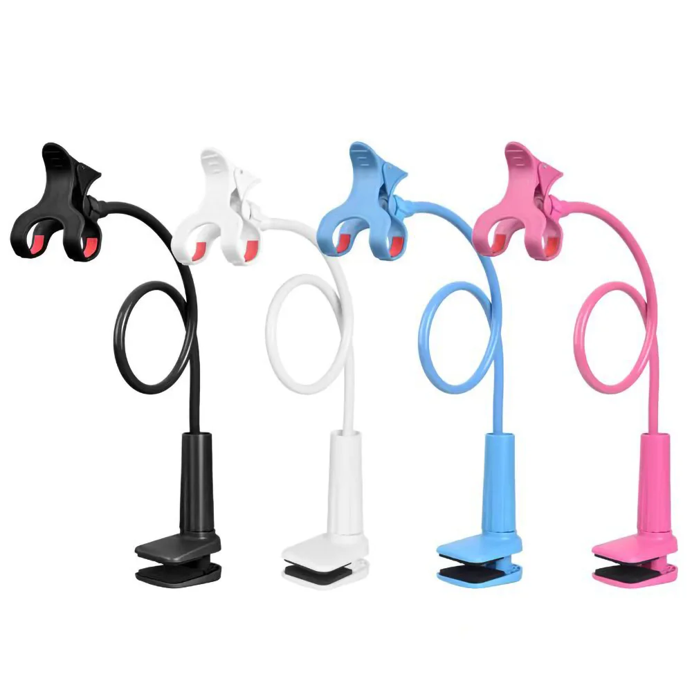

Flexible Gooseneck Phone Holder Adjustable Clip Stand Portable Lazy Bracket Long Arm Mount for Bed Desktop Live Streaming