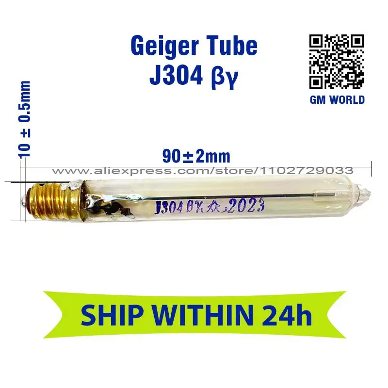 Sensibilidade Vidro Geiger Tubo Radiação Dosímetro Detector Uso para Portátil Radiação Detector Sensor Tubo gm J304 Alta