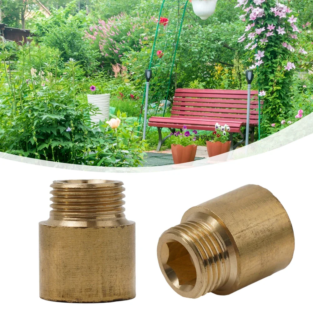 Giunti di estensione Raccordo filettato Rubinetto di collegamento a 4 punti Misura 1/2 pollici Sistemi di irrigazione da giardino in rame pieno