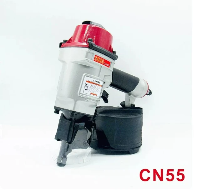 CN55 CN70 CN80 Pneumatic Coil Nailer, Roofing Siding Industrial Nail Gun 25-80mm for Pallet