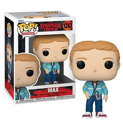 Vendita calda FUNKO POP Stranger TELEVISION Serie di personaggi anime MAX # 1243 FIGURE Action Collezione di giocattoli per bambini