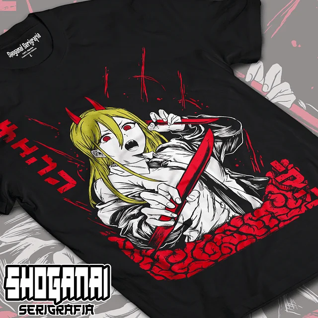 Power - Chainsawman Unisex Anime T-Shirt 100% Cotton Manga Tee