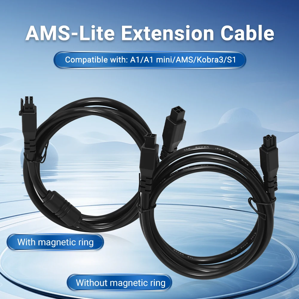 

BambooLab AMS Lite 4-Pin Extension Cable 0.5M/1M/1.5M Male/Female High-Quality Flexible Wire for A1 A1 Mini 3D Printer Accessory