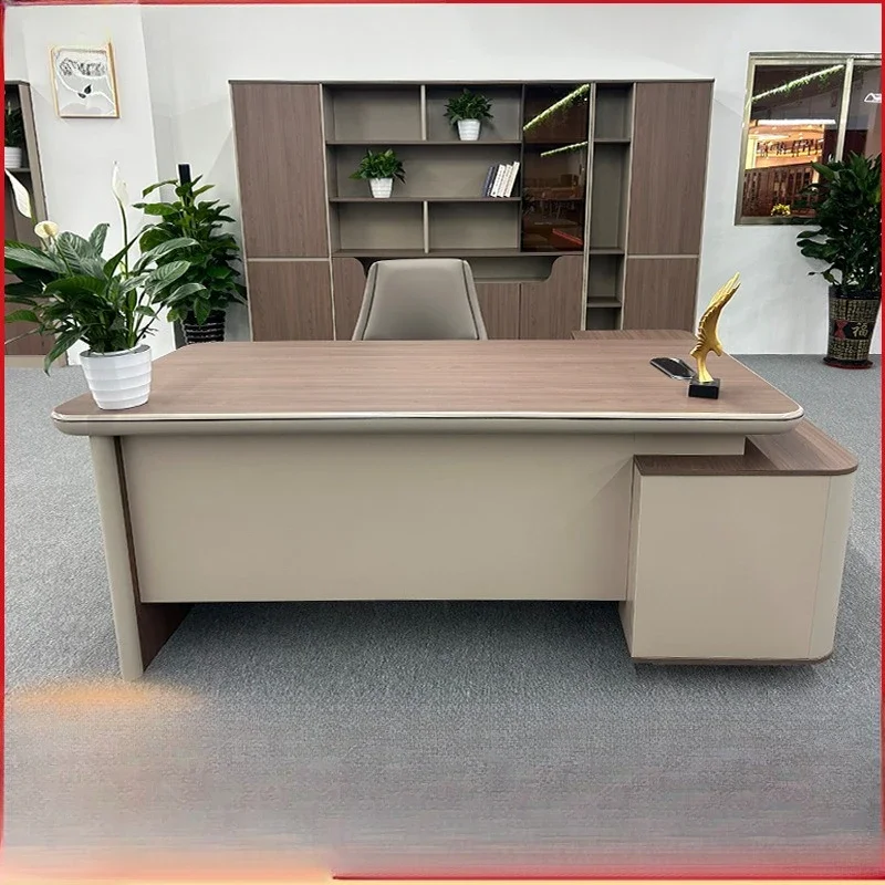Light luxury office desk and chair combination single financial supervisor manager  large desk