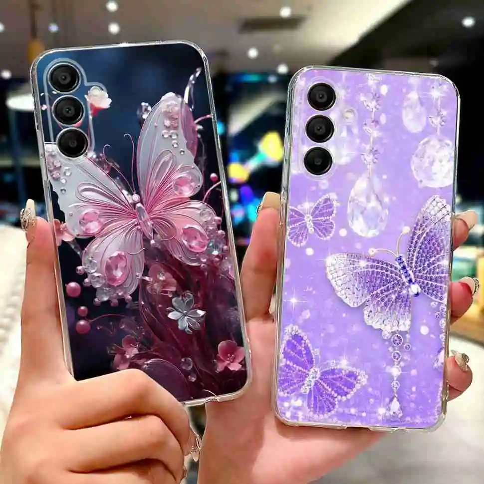 サムスンギャラクシー A16 5 グラムケース SM-A166B 人気の塗装バックカバーソフトシリコーン電話ケースサムスン A 16 A16 5 グラム TPU Fundas