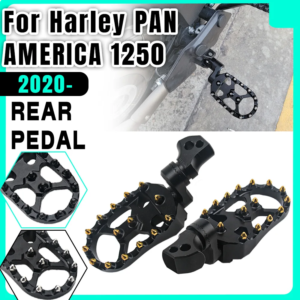 

Motorcycle CNC Aluminum Footpegs Rear Foot Rests Adjustable Foot Pegs Fit For HARLEY PAN AMERICA 1250 Special PA1250 1250S 2020-