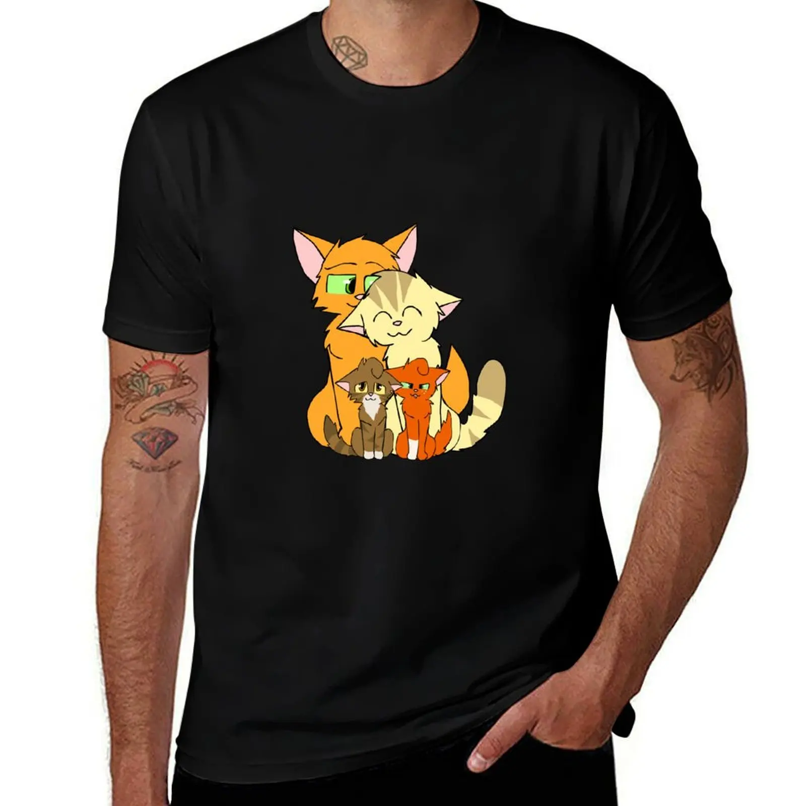 Firestar's happy family T-Shirt Basic Casual Wear Short Sleeve Top T-Shirt