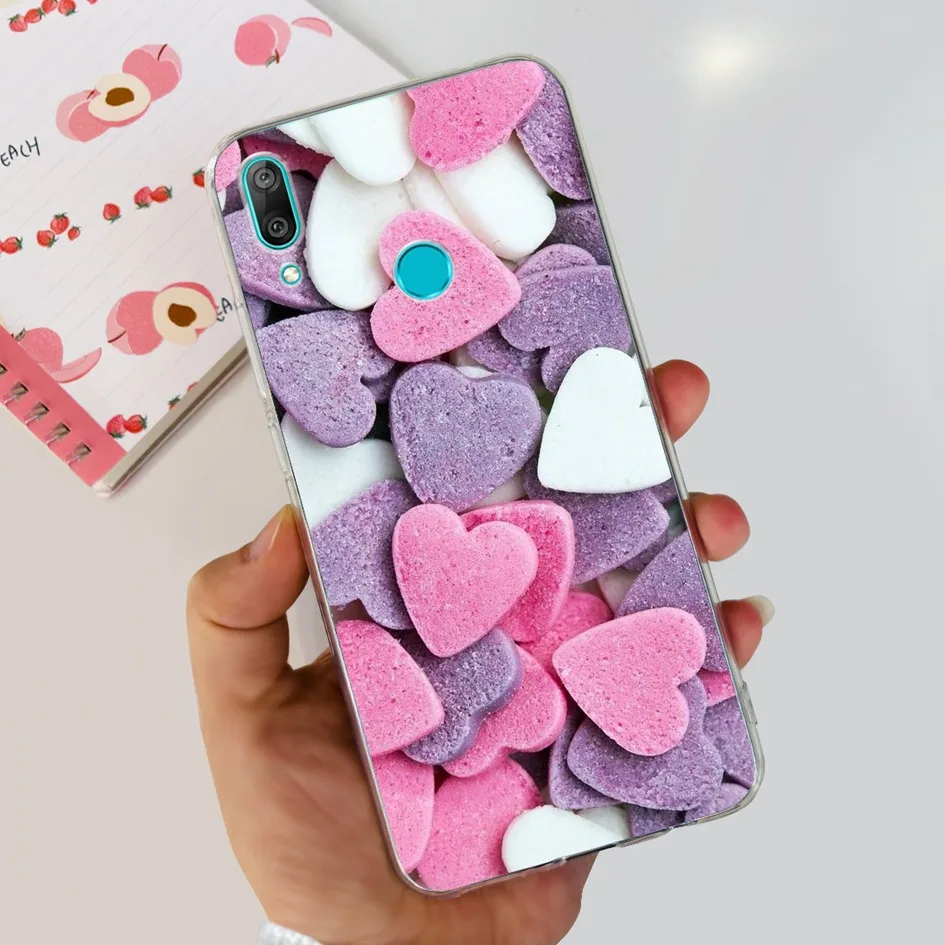 For Huawei Y7 Pro 2019 Case Y7 Prime 2019 Phone Cover Popular Flower Butterfly Soft TPU Bumper For Huawei Y7 2019 DUB-LX1 Fundas