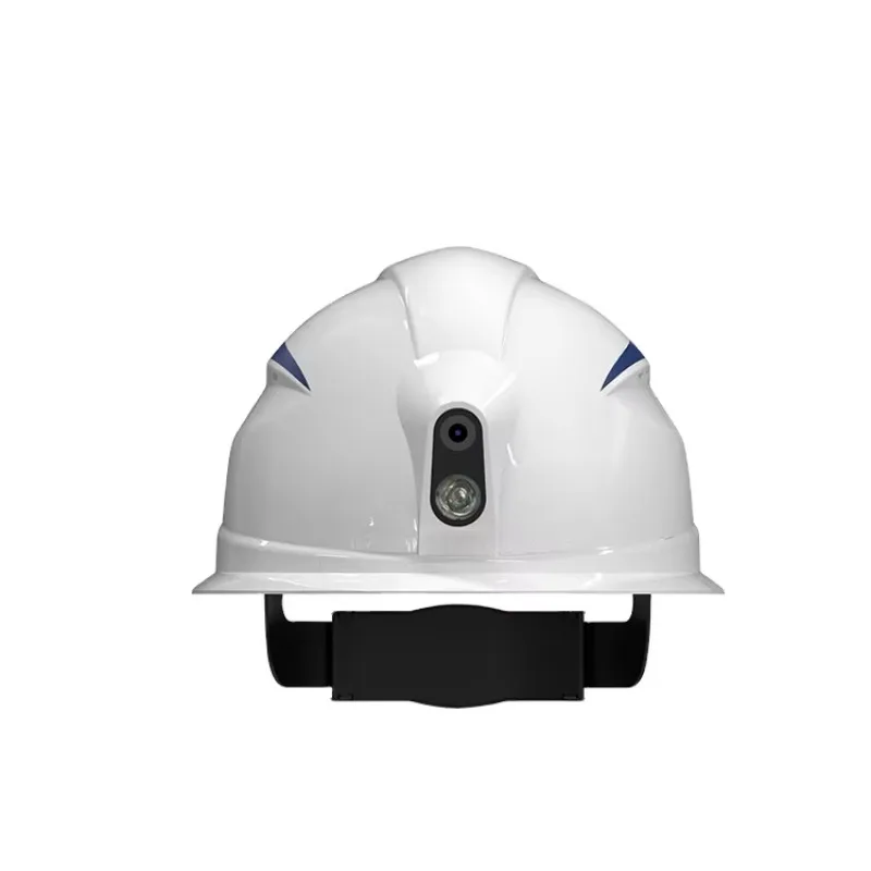 Smart Hard Hat Safety Helmet ABS  Tracking WiFi Live Streaming Video Playback Feature For Construction Warehouse Workers
