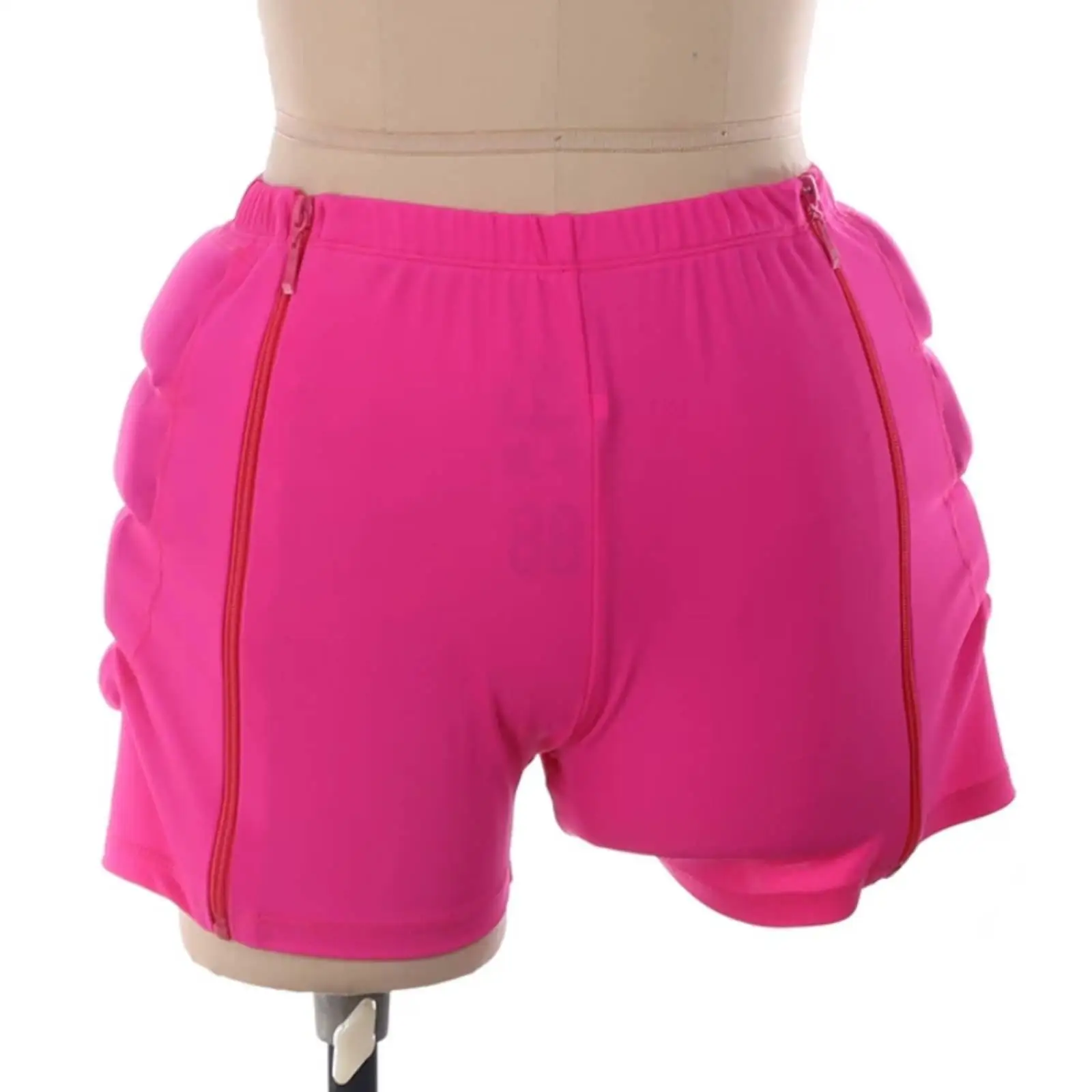 ice-skating-impact-resistant-shorts-black-padded-skating-shorts-elastic-waistband-tailbone-pants