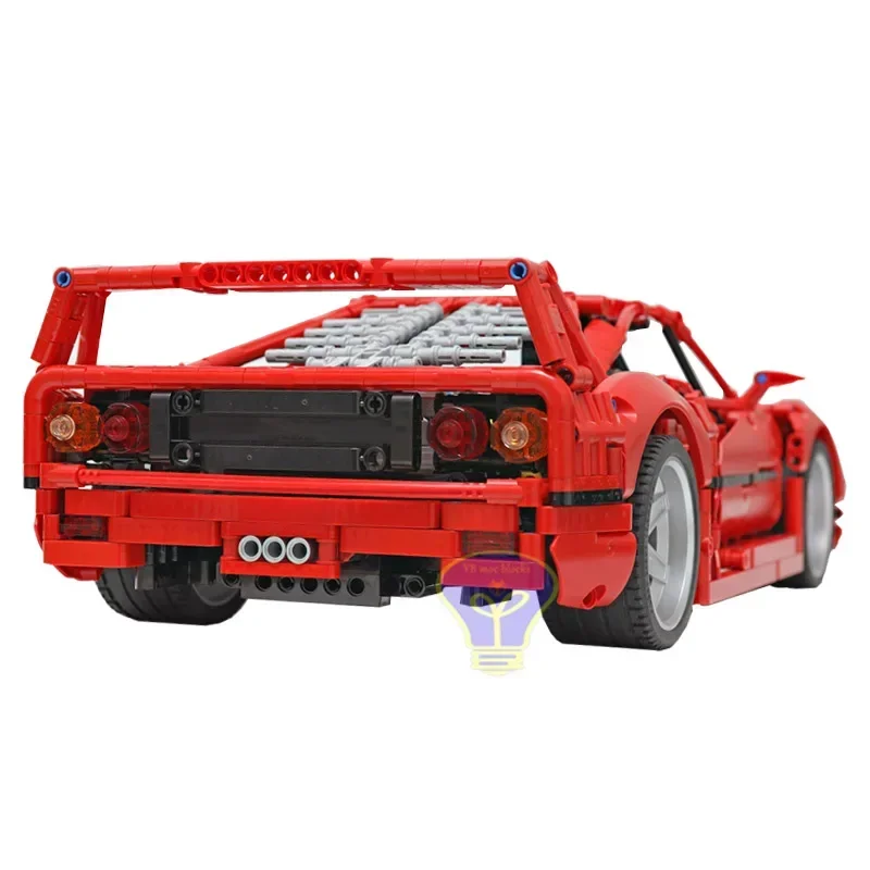 NEW 1590PCS 1:10 RC Working V8 engine supercar model buiding kit block self-locking bricks toy birthday christmas gift