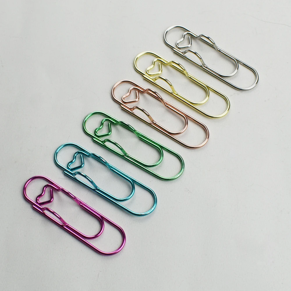 Multifunctional Metal Paper Clip with Integrated Pen Holder for Notebooks School and Office Stationery