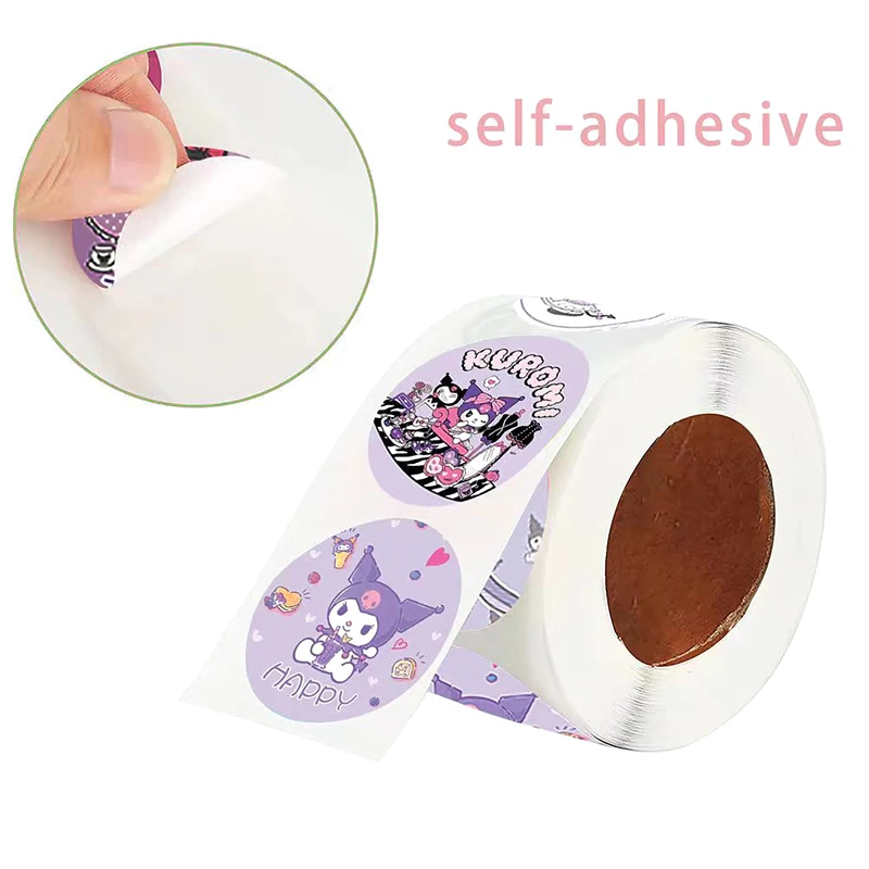 Creative Hand Account Decoration Stickers Rolls Cartoon Cute Anime Cinnamoroll Kuromi Pochacco Stickers