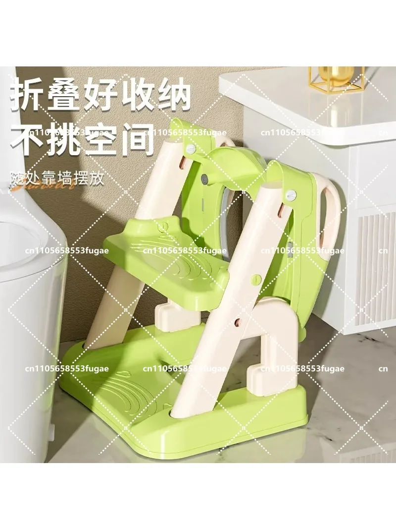 Children's toilet toilet staircase boy girl baby ladder folding rack cushion cover toilet seat children's household