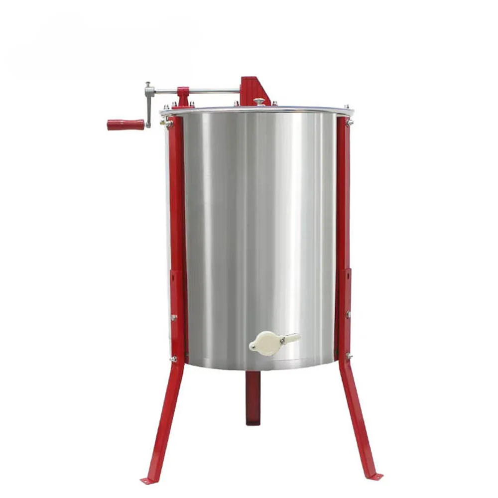 Honey Extractor With 4 Frame Manual Automatic Stainless Steel Honeycomb Spinner Crank Honey Centrifuge Beekeeping Equipment