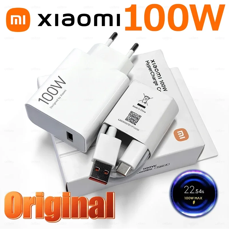 XIAOMI 18 17T Pro Original 100W Charger USB Type C Hypercharge Adapter Cargador Xiaomi 17 Pro Max Poco F8 Ultra X8 M8 Redmi K90
