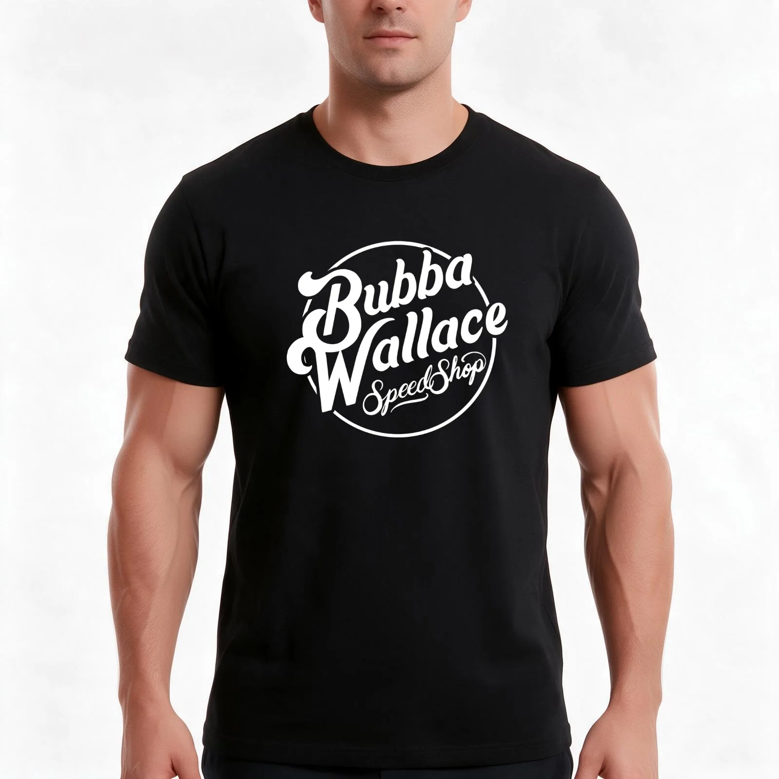 bubba wallace merch T-Shirt Summer Casual Cotton Tee Oversized Streetwear Tops Vintage Graphic Print Loose Fit Short Sleeve