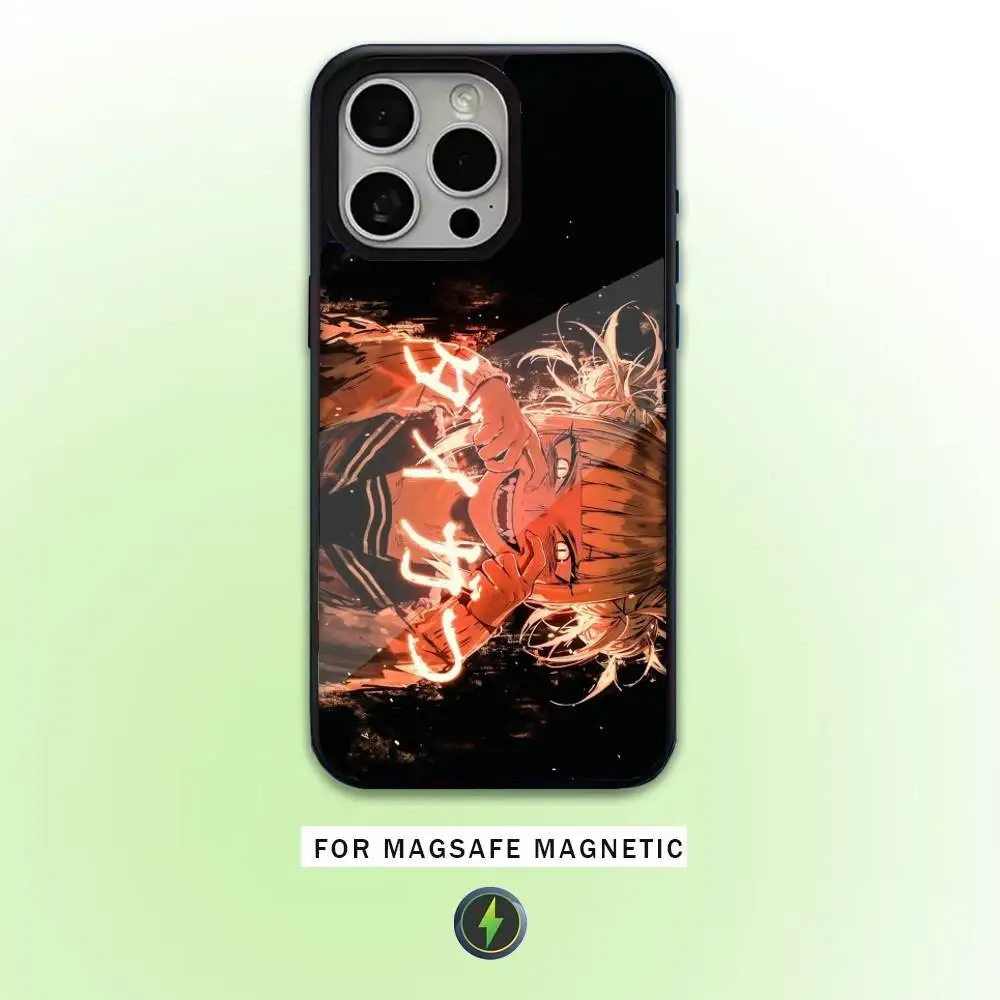 Toga Himiko My Hero Handyhülle für iPhone17,16,15,14,13,12,11 Plus, Pro Max magnetisch für Magsafe Wireless Charging