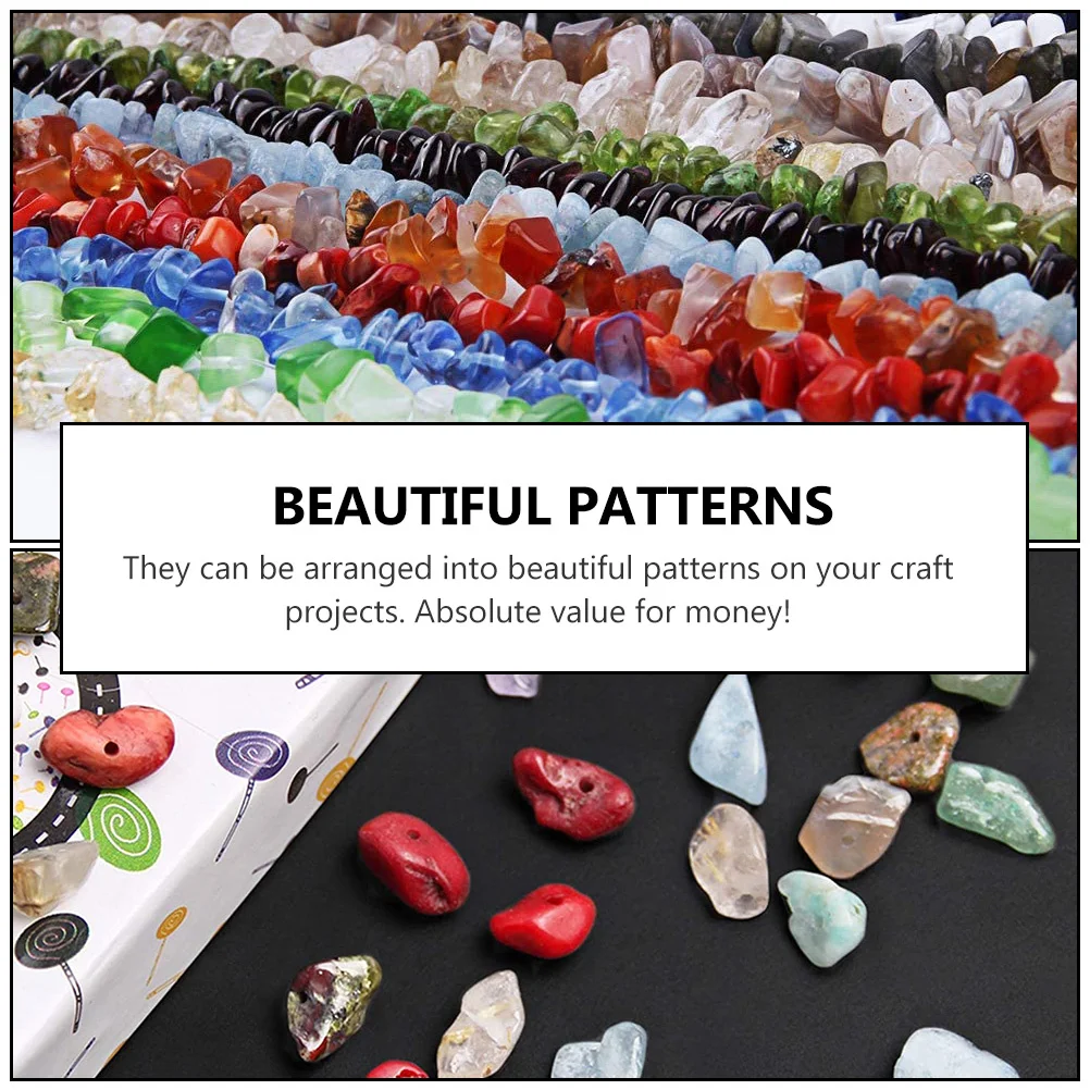 

1 Box Of Irregular Stone Beads Diy Craft Supplies Decorative Loose Beads For Jewelry Making Handmade Bracelet Ornaments Natural