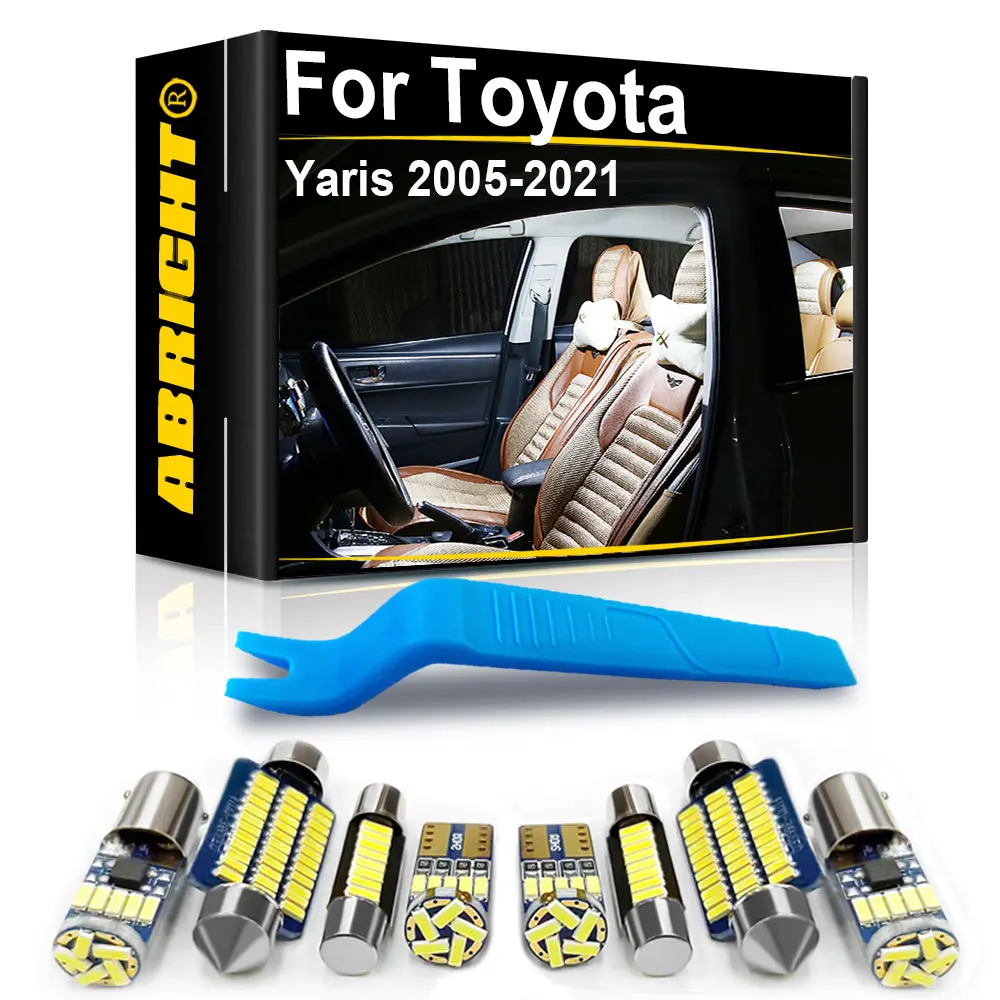 

Внутренняя Светодиодная лампа для автомобиля Canbus для Toyota Yaris 2005 2006 2007 2008 2010 2012 2016 2017 2018 2019 2020 2021