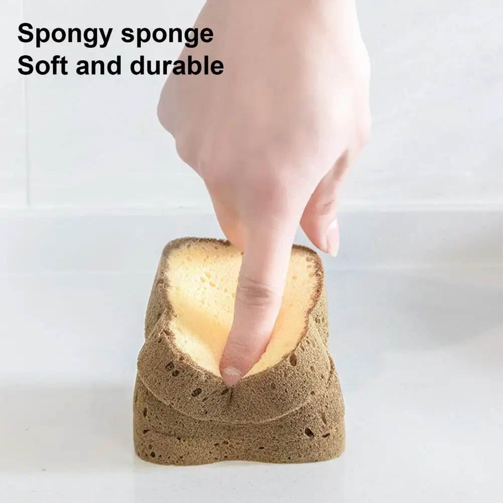 9.5*8.2cm Sponge Brush Toast Bread Shaping Cleaning Sponge Dishwashing Kitchen Utensil Nano Emery Magic Clean Rub Home Cleaning