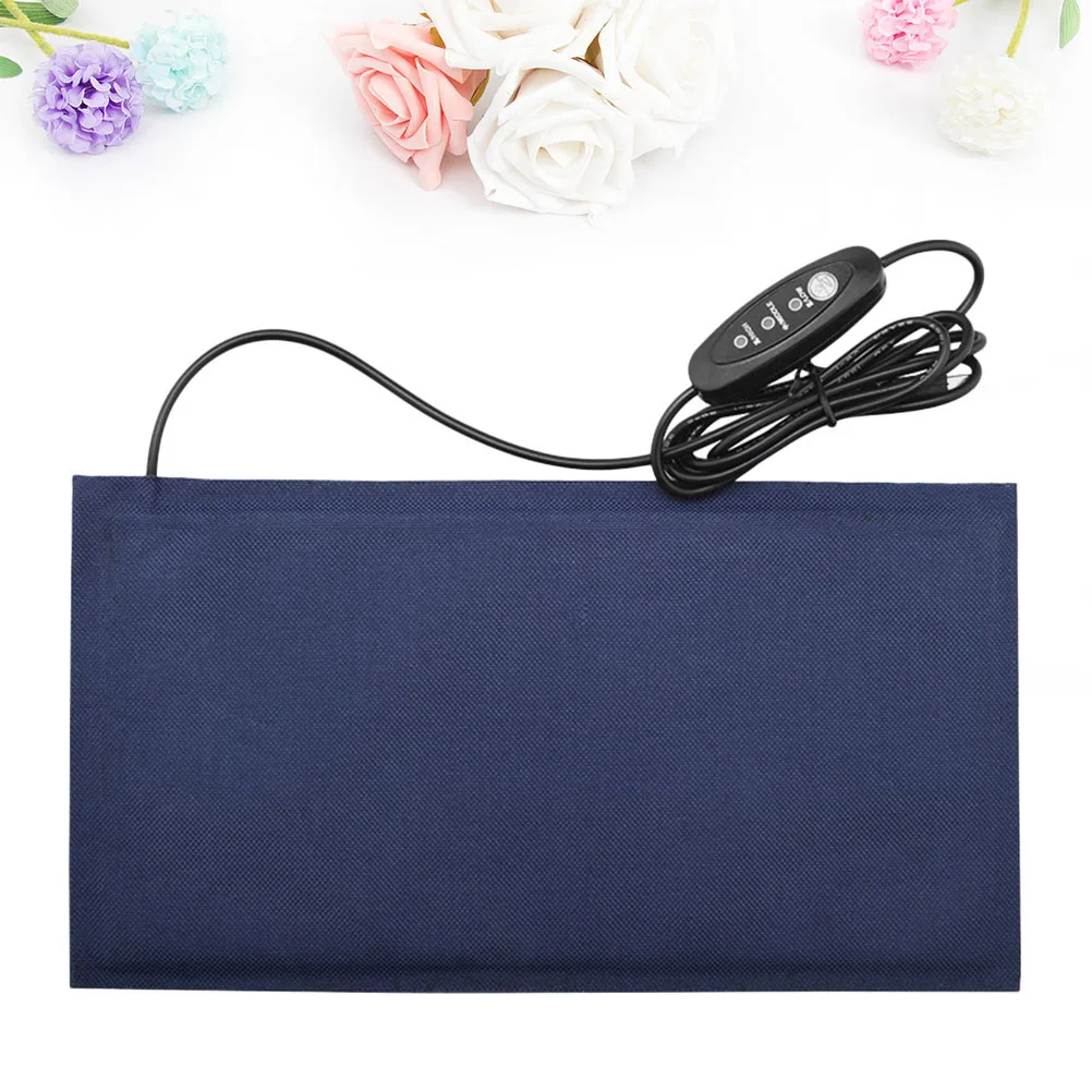 

Cat Heating Mat Electric Warm Pad for Pet Bed Nest Use Multifunctional Heating Blanket Size L Blue Dog Heater Mat