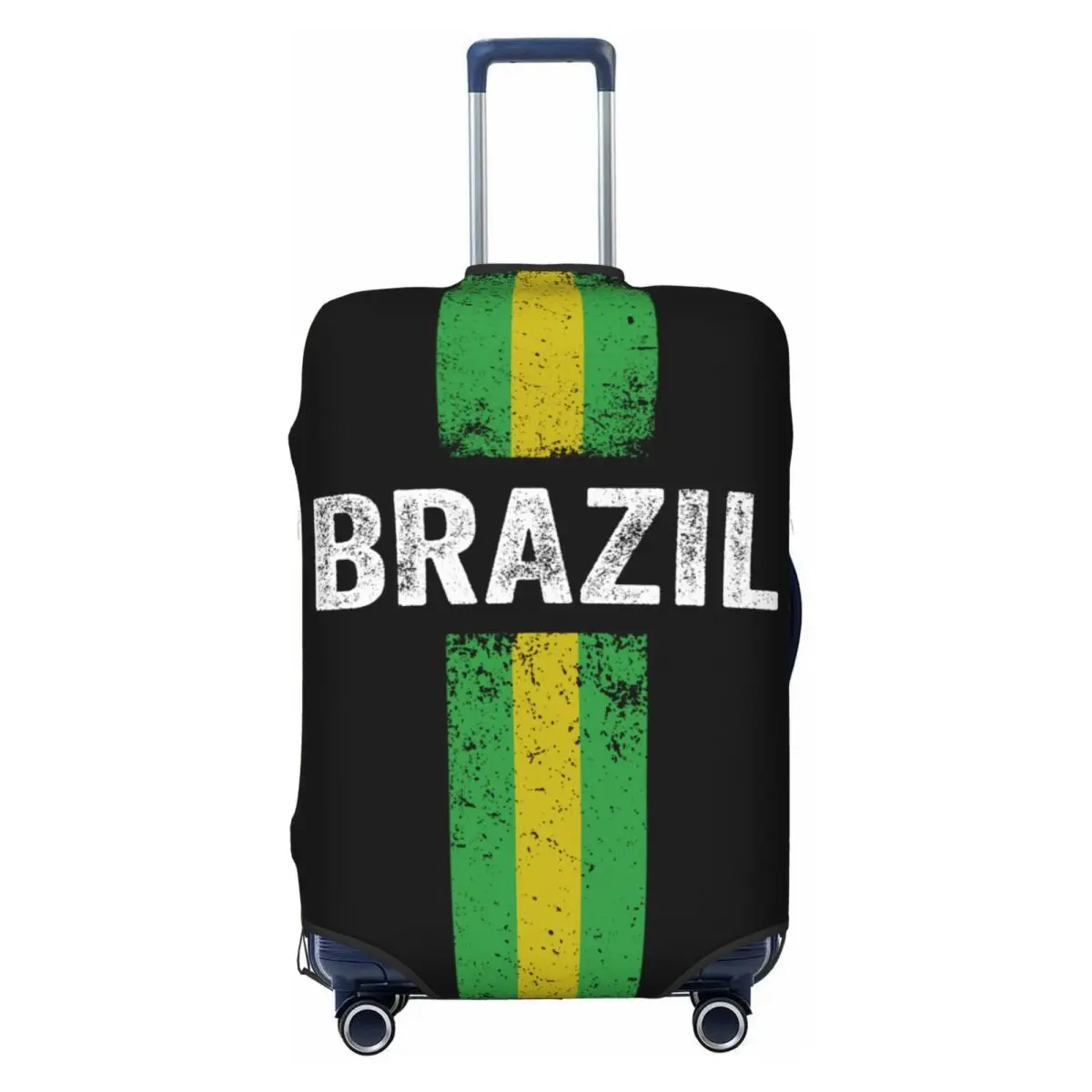 

Custom Brazil Flag Luggage Cover Fashion Brazilian Pride Patriotic Suitcase Protector Covers Suit For 18-32 inch