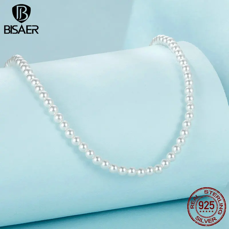 قلادة نسائية من الفضة الإسترليني ، سلسلة قابلة للتعديل ، مطلية بالذهب الأبيض ، أنيقة ، مجوهرات راقية #3