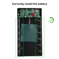 Boîtier de batterie externe à charge rapide pour téléphone portable, chargeur portable bricolage, QC3.0, 6x21700, 22.5W 4