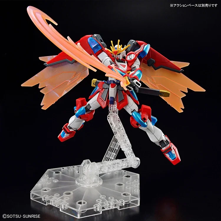 Bandai HG 1/144 Gundam สร้าง metawerse Shin Burning GUNDAM โมเดลฟิกเกอร์อนิเมะต้นฉบับใหม่คอลเลกชันตุ๊กตาขยับแขนขาได้ของเล่น