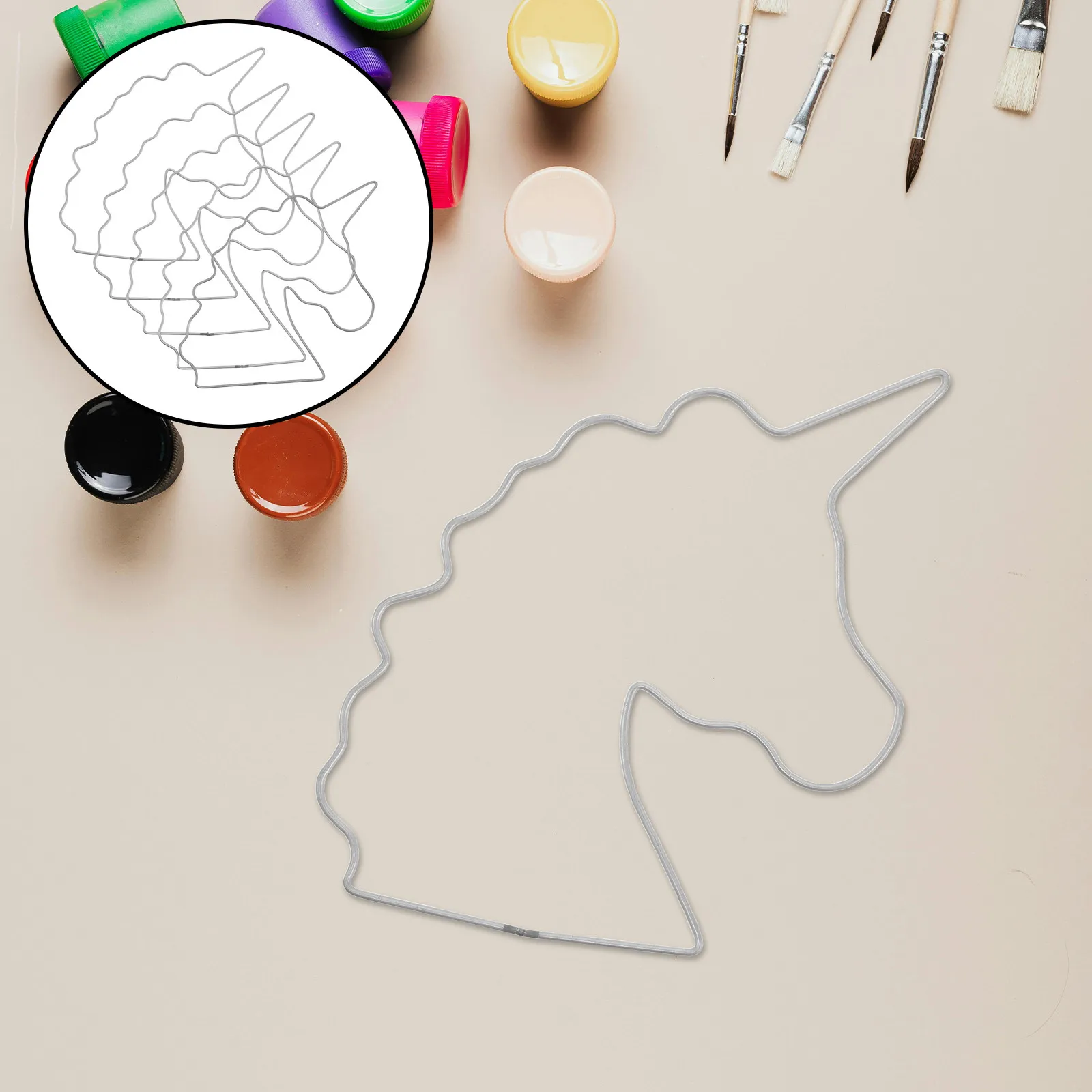 

10 шт. металлических колец для ловцов снов, для поделок, украшения для вечеринки в стиле единорогов, для макраме, 7 x 6,9 дюймов