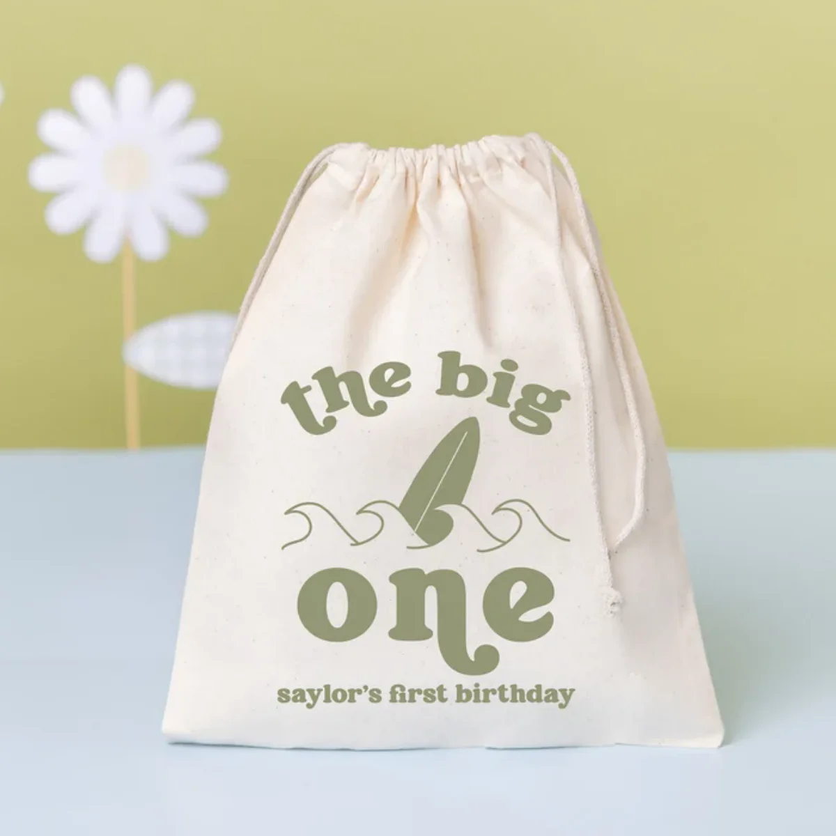 25 PCS The Big One Favor - Surfing Birthday Bag - Kids Goodie Bag -Customized Game Day Bag -Childrens Name Bag -Kids Party Favor