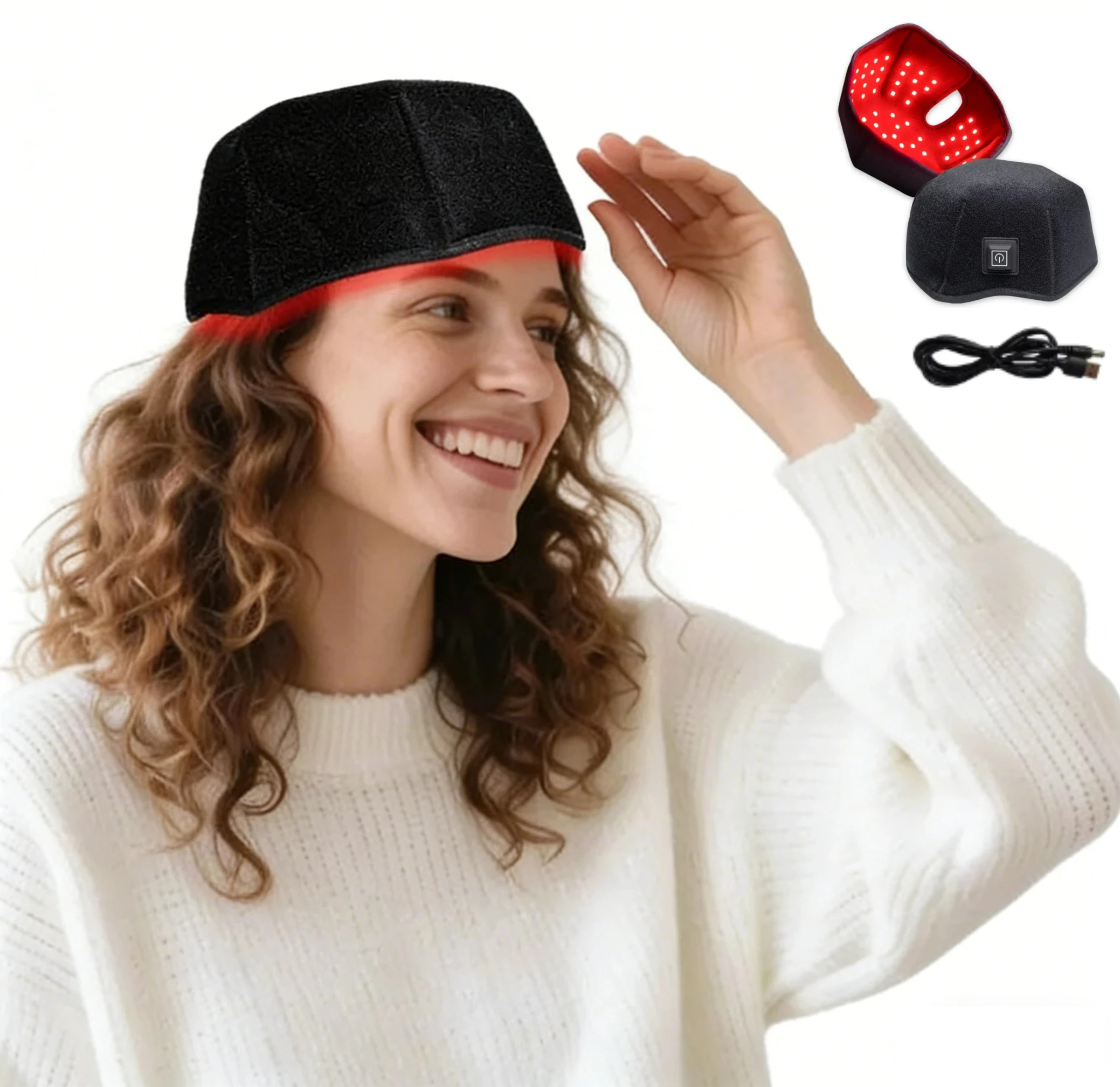 

НОВИНКА: 100 светодиодов, красная светотерапия для быстрого роста волос, инфракрасный свет 660 нм, 850 нм, устройство для терапии при выпадении волос.