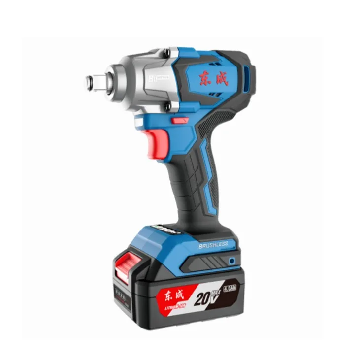 Cordless Brushless Impact Wrench 20V, High Torque 300 to 698 N.m Electric Power Driver with 4.0Ah Battery, 1/2 inch Square