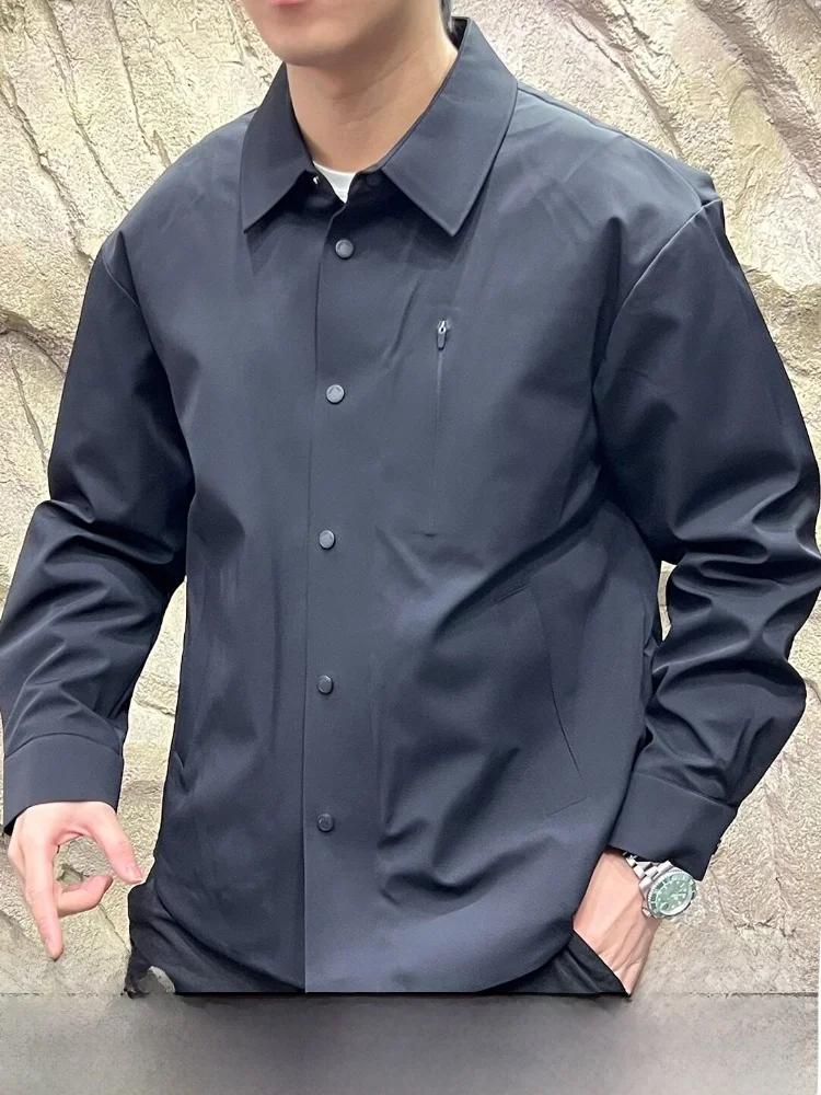 

Высококачественная мужская зимняя куртка для активного отдыха с наполнителем из 90% белого гусиного пуха, водонепроницаемая, из полиэфирного волокна, с воротником-стойкой, стандартный крой