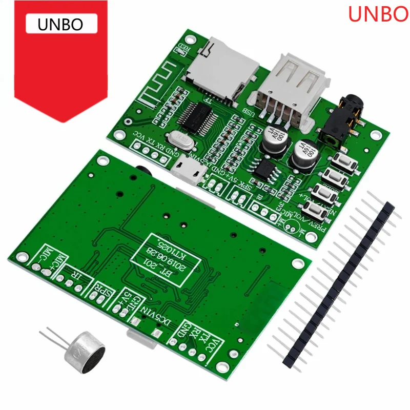BT201 Dual Mode 5.0 Bluetooth Lossless Audio Power Amplifier Board Module Tf Card U Disk Ble Spp Serial Port Transparent Trans