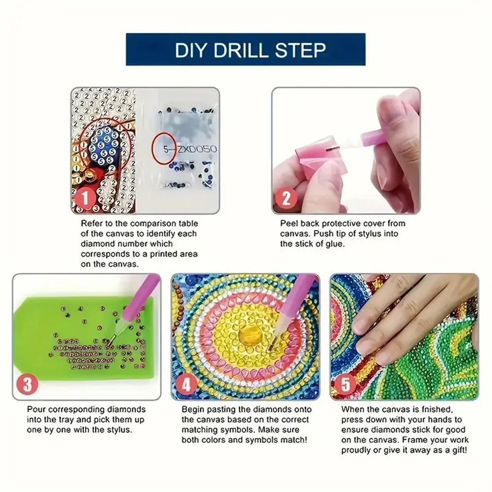 Acrylic Special Shaped Diamond Painting Pencil Holder DIY Diamond Painting Pen Holder Kit Diamond Art Pencil Holder for Aldults