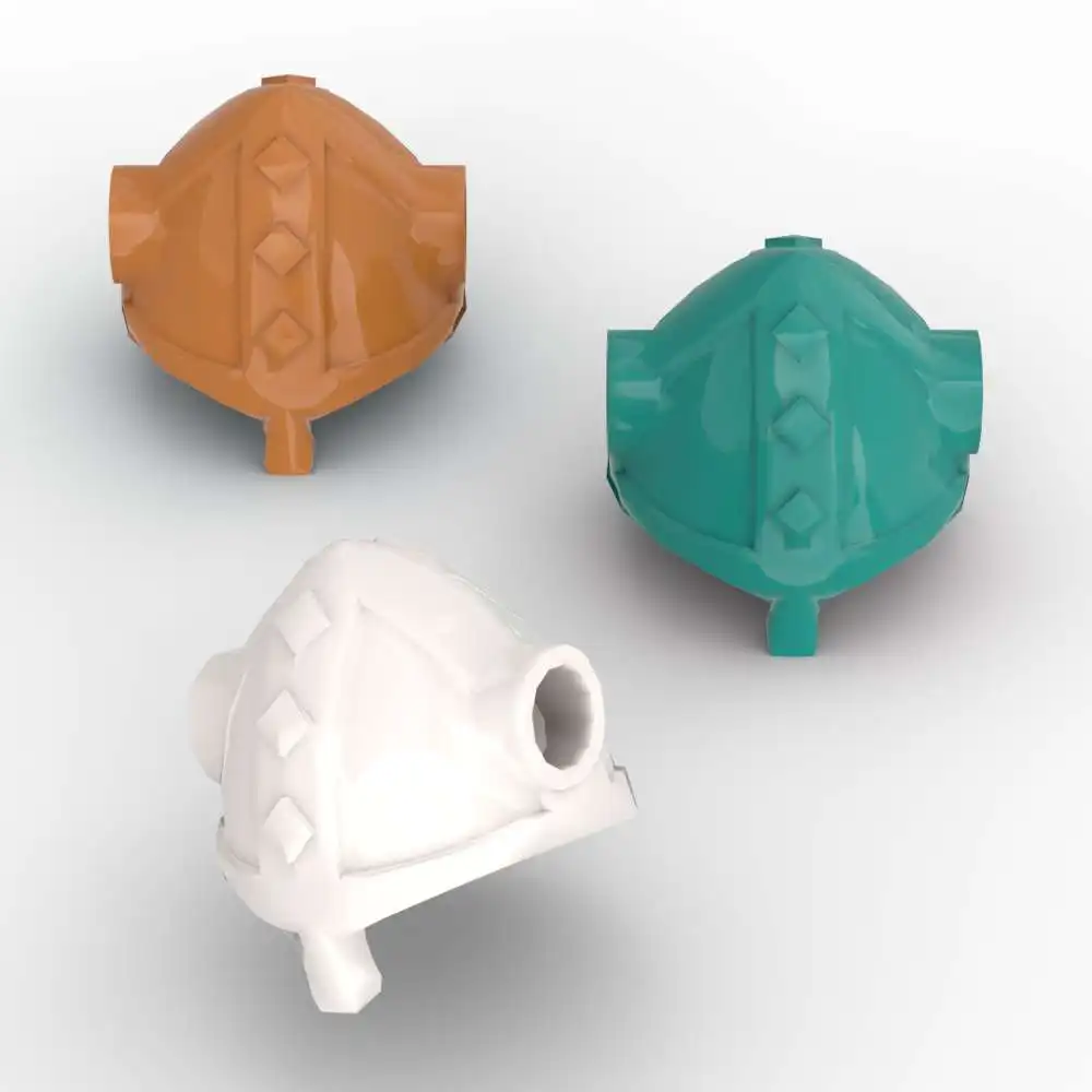 

MOC 10PCS x1533 With Side Holes 53451 Brick Headgear Viking Helmet Replaceable Building Block Toys Adults Boys Holiday Gift