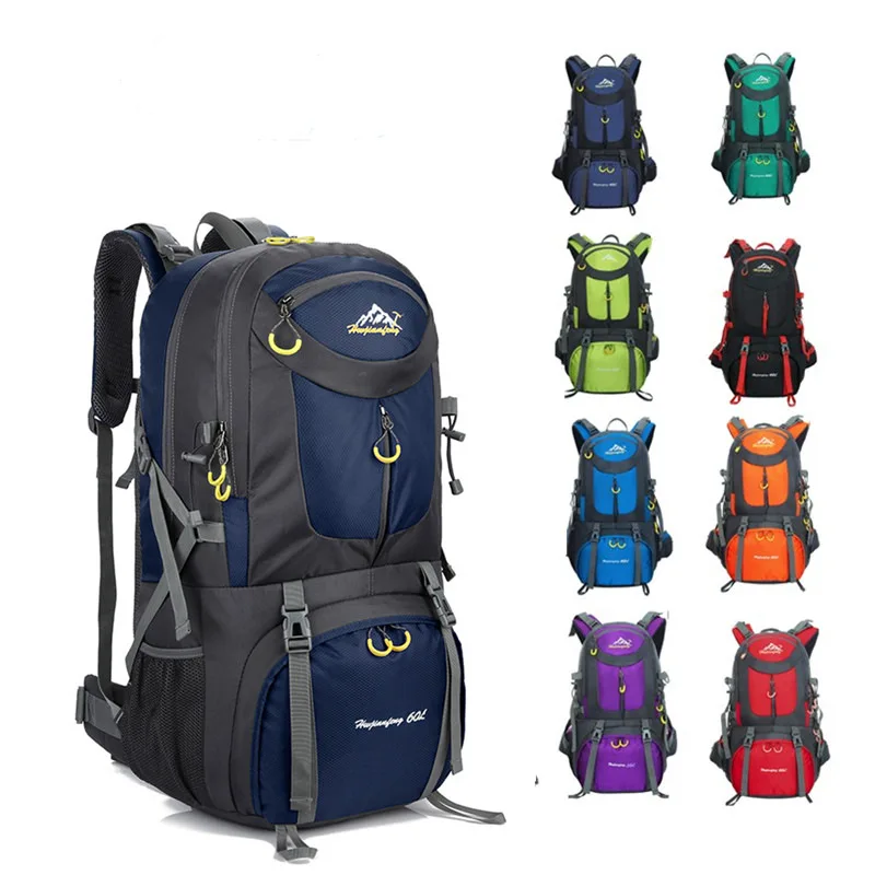 

Waterproof Backpack 60L Outdoor Travel Camping Bag Climbing Trekking Hiking Men's Backpack Camping Luggage Backpack