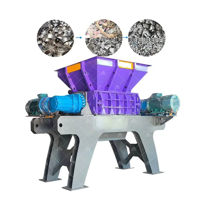 Triturador de sucata de aço de lata de folha de alumínio de lata, triturador de saco tecido de plástico de sucata de metal