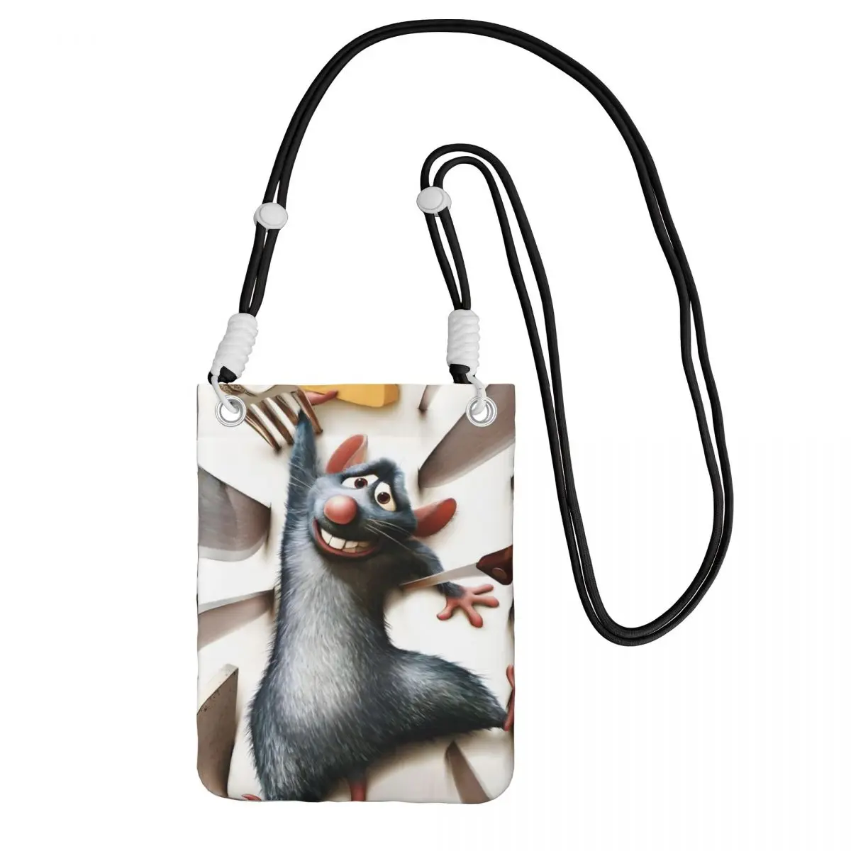 

Сумка для мобильного телефона Ratatouille на заказ для женщин и мужчин, комедийная сумка через плечо с героями мультфильмов, сумка через плечо, сумка для губной помады, мини-кошелек на плечо, кошелек