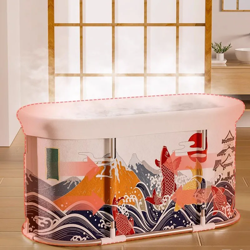 

Modern Intallation Bathtub Adult Indoor Move Plastics Bathtub Luxury Men Home Kannettava Kylpyamme Bathroom Supplies