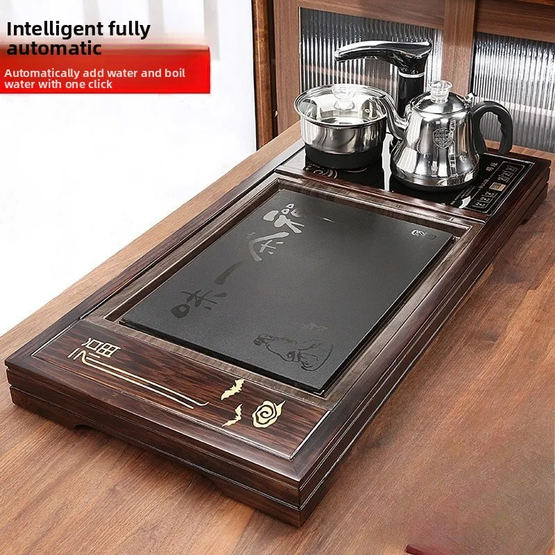 Solid wood household kettle integrated large tea